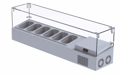 Холодильная витрина для ингредиентов Iceinox VTP-132-GL