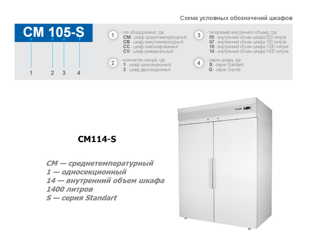 Шкаф холодильный Polair CM114-S – фото 2 в каталоге Томска