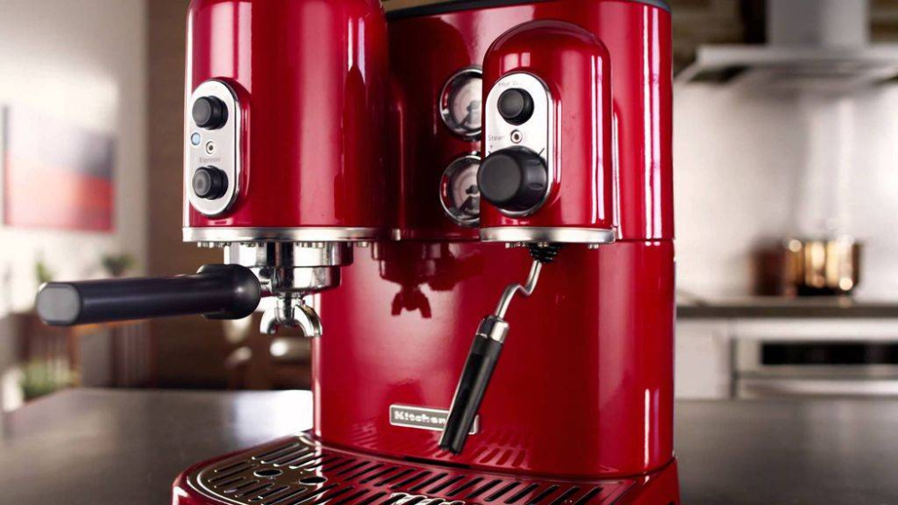 Кофемашина рожковая KitchenAid Artisan 5KES2102EER Espresso красная – фото 7 в каталоге Томска