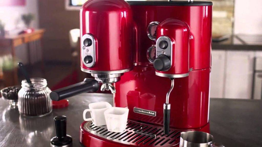 Кофемашина рожковая KitchenAid Artisan 5KES2102EER Espresso красная – фото 6 в каталоге Томска