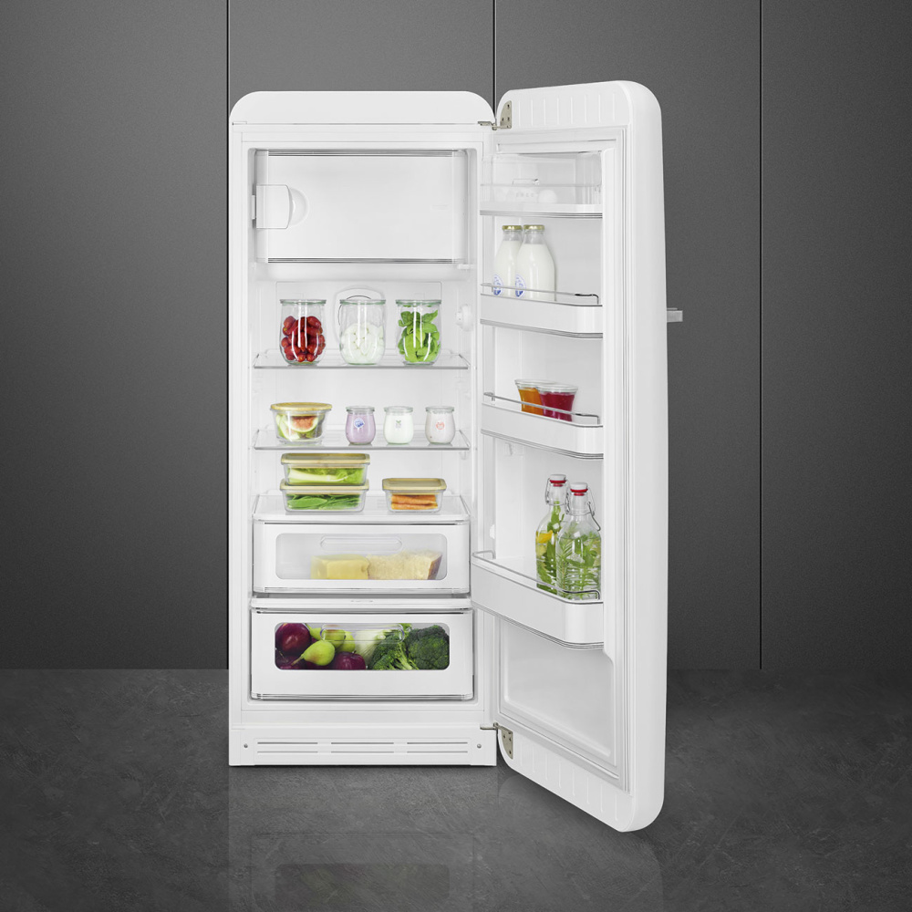Холодильник SMEG FAB28RWH5 открывание слева направо – фото 8 в каталоге Томска